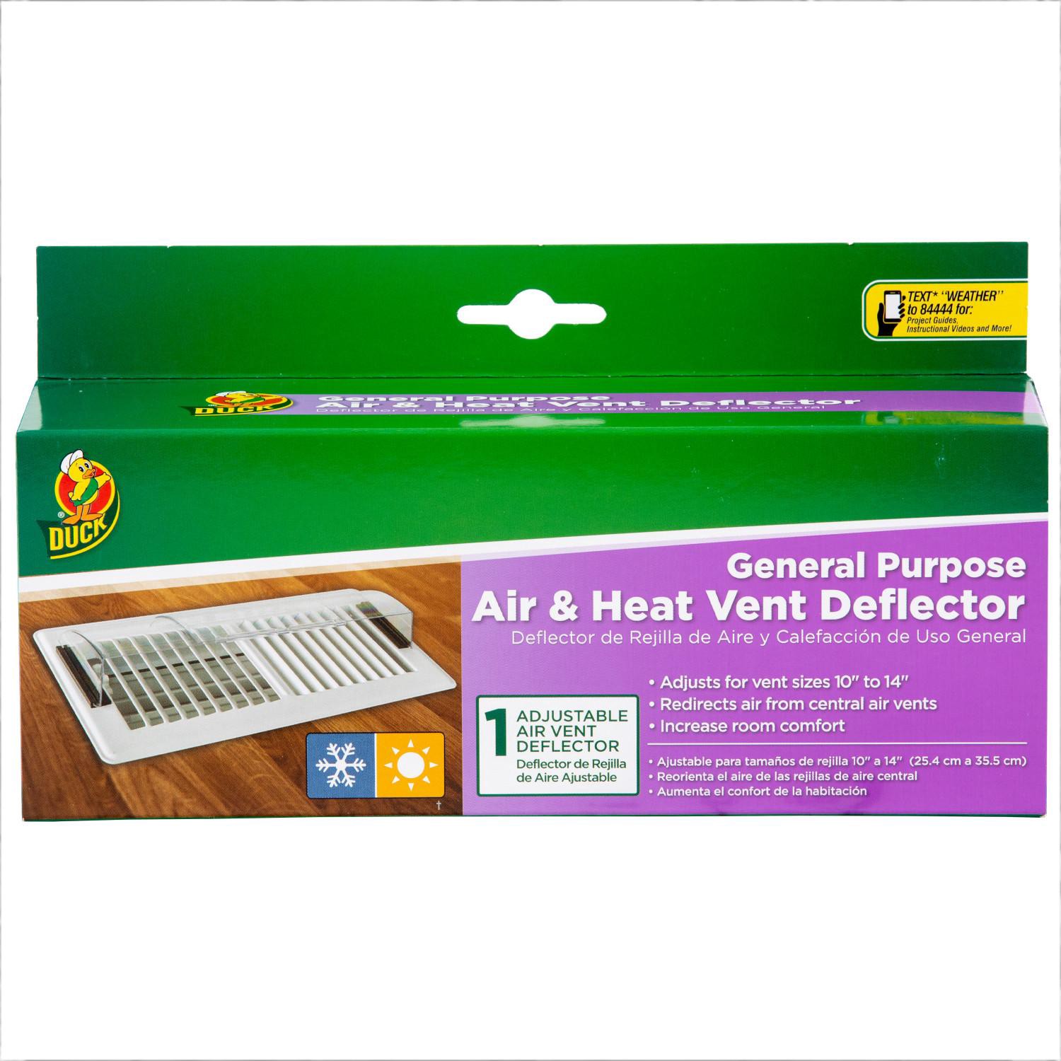 slide 1 of 2, Duck General Purpose Air & Heat Deflector, 1 ct