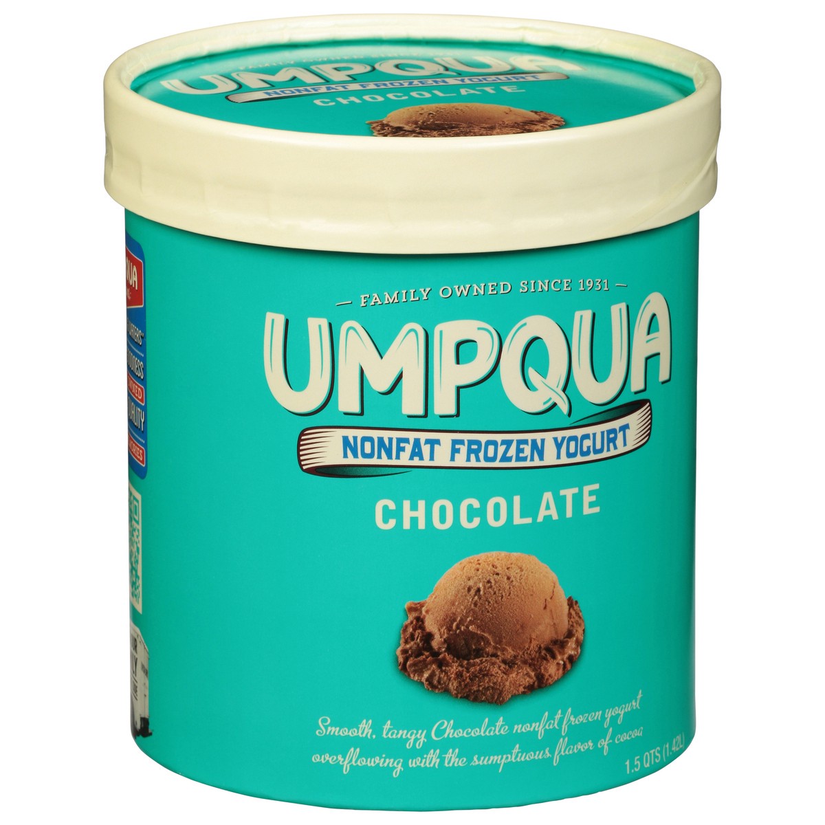 slide 3 of 9, Umpqua Non Fat Chocolate Frozen Yogurt 1.5 qt, 1.5 qt