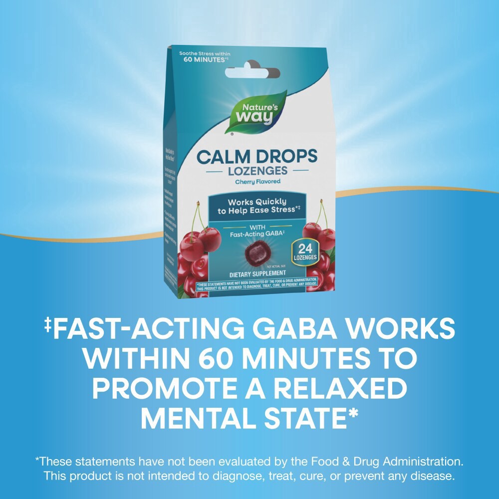 slide 6 of 6, Nature's Way Calm Drops Cherry, 24 ct