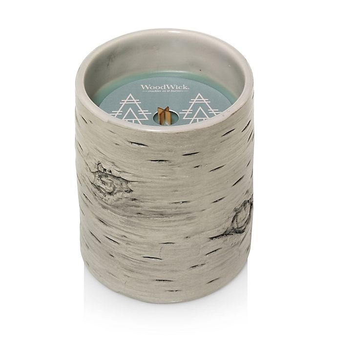 slide 1 of 1, Woodwick Frozen Fir Birch Ceramic Candle, 1 ct