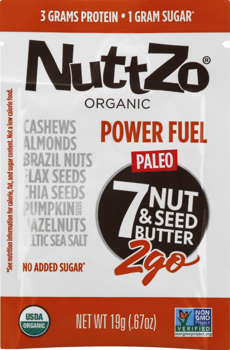 slide 8 of 10, NuttZo 7 Nut & Seed Butter 19 gr, 19 g