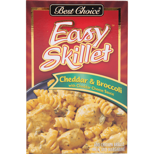 slide 1 of 1, Best Choice Easy Skillet Cheddarbroccoli Rotini Pastacheddar Cheese Sauce, 8.1 oz