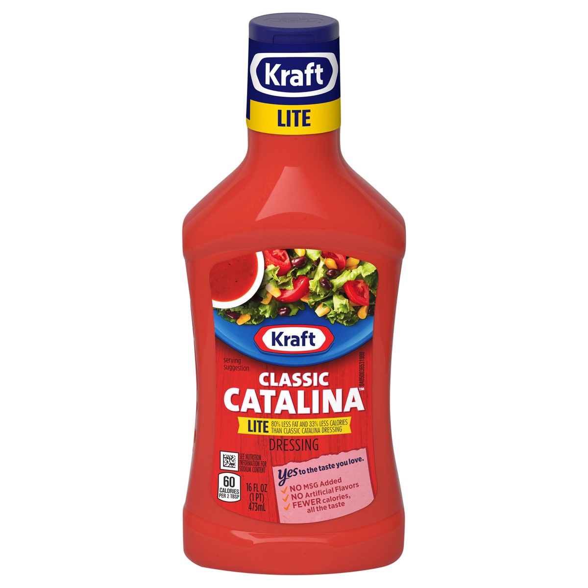 slide 1 of 9, Kraft Classic Catalina Lite Dressing, 16 fl oz Bottle, 16 fl oz