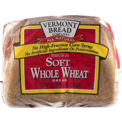 slide 4 of 9, Vermont Bread Company Soft Whole Wheat, 24 oz