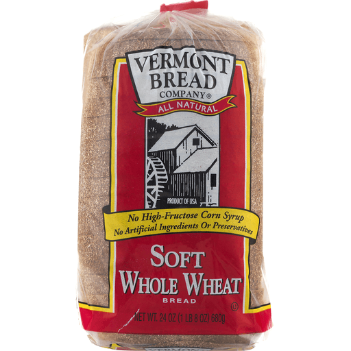 slide 8 of 9, Vermont Bread Company Soft Whole Wheat, 24 oz