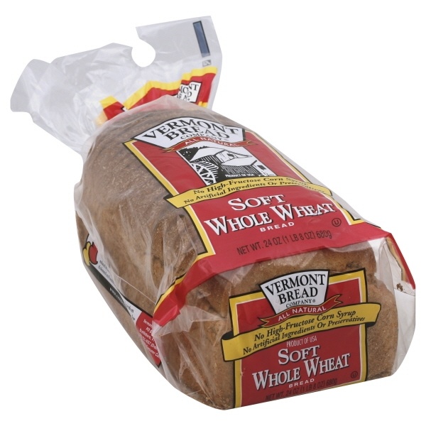 slide 1 of 9, Vermont Bread Company Soft Whole Wheat, 24 oz