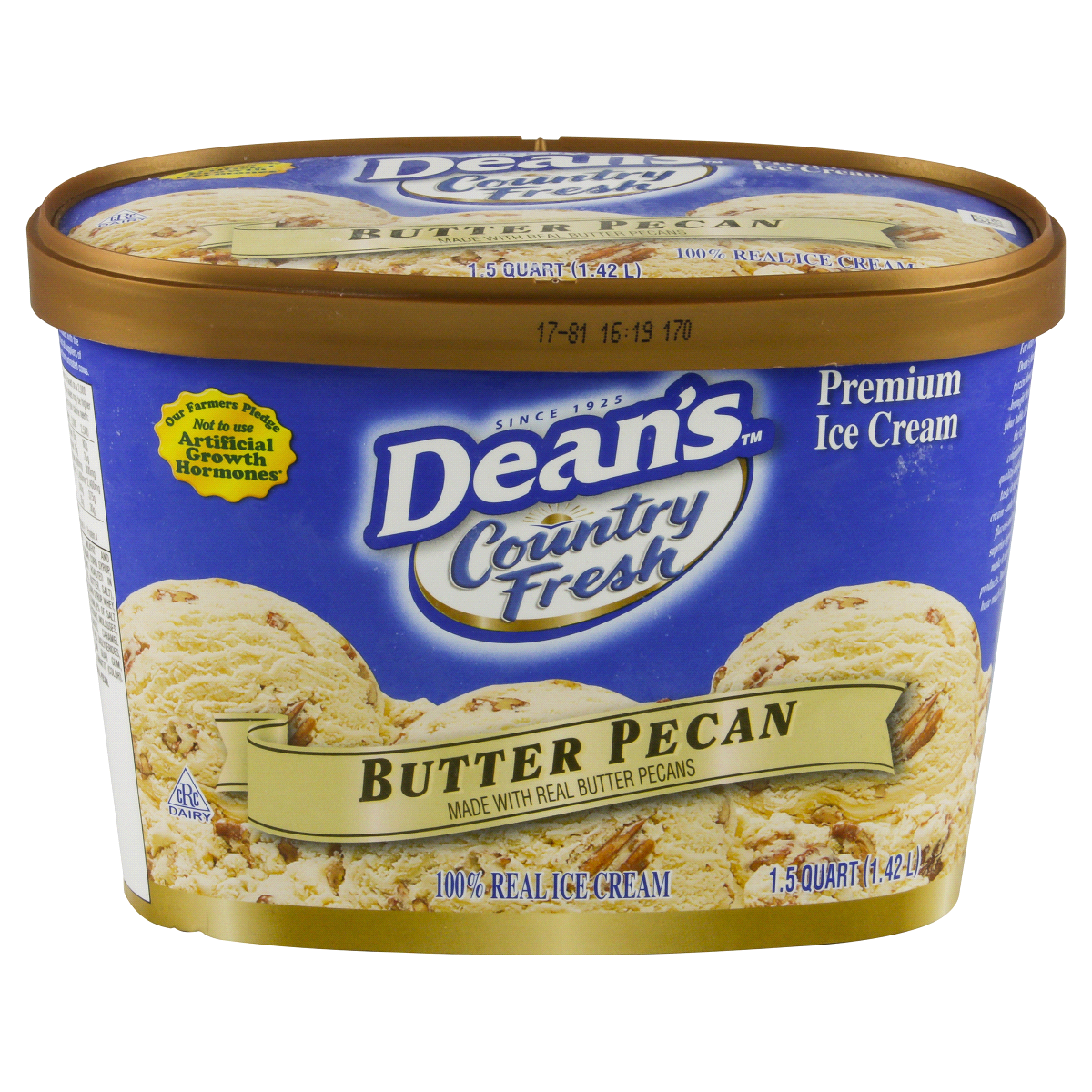 slide 1 of 1, Dean's Butter Pecan Ice Cream, 1.5 qt