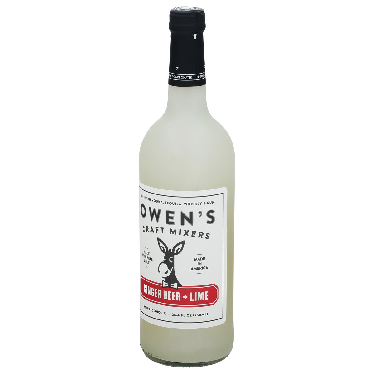 slide 10 of 13, Owen's Craft Mixers Ginger Beer + Lime - 25.4 fl oz, 750 ml