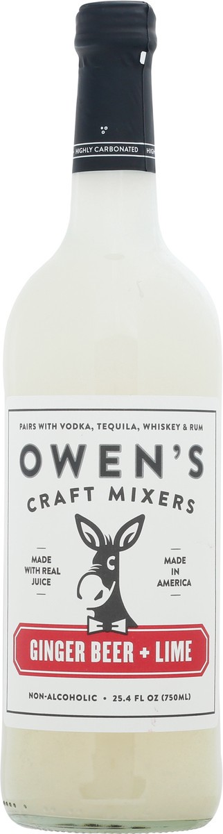 slide 7 of 13, Owen's Craft Mixers Ginger Beer + Lime - 25.4 fl oz, 750 ml