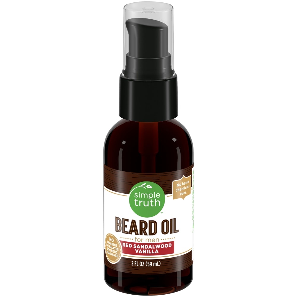 slide 1 of 1, Simple Truth Red Sandalwood Vanilla Beard Oil, 2 fl oz