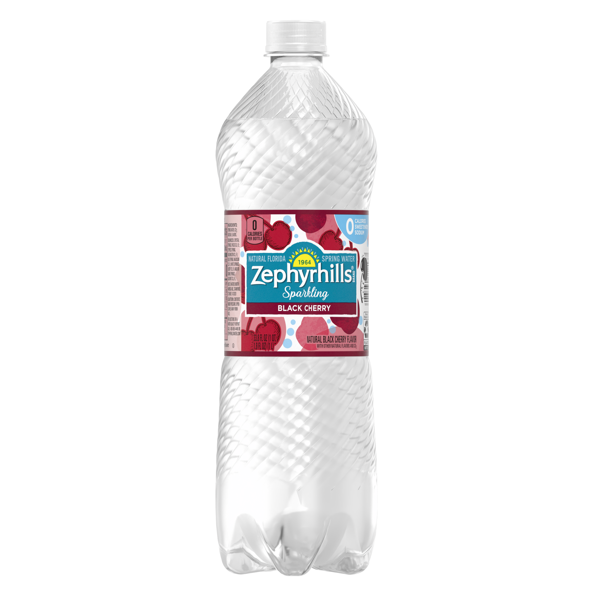 slide 3 of 4, Zephyrhills Sparkling Water, Black Cherry, 33.8 oz. Bottle, 33.8 oz