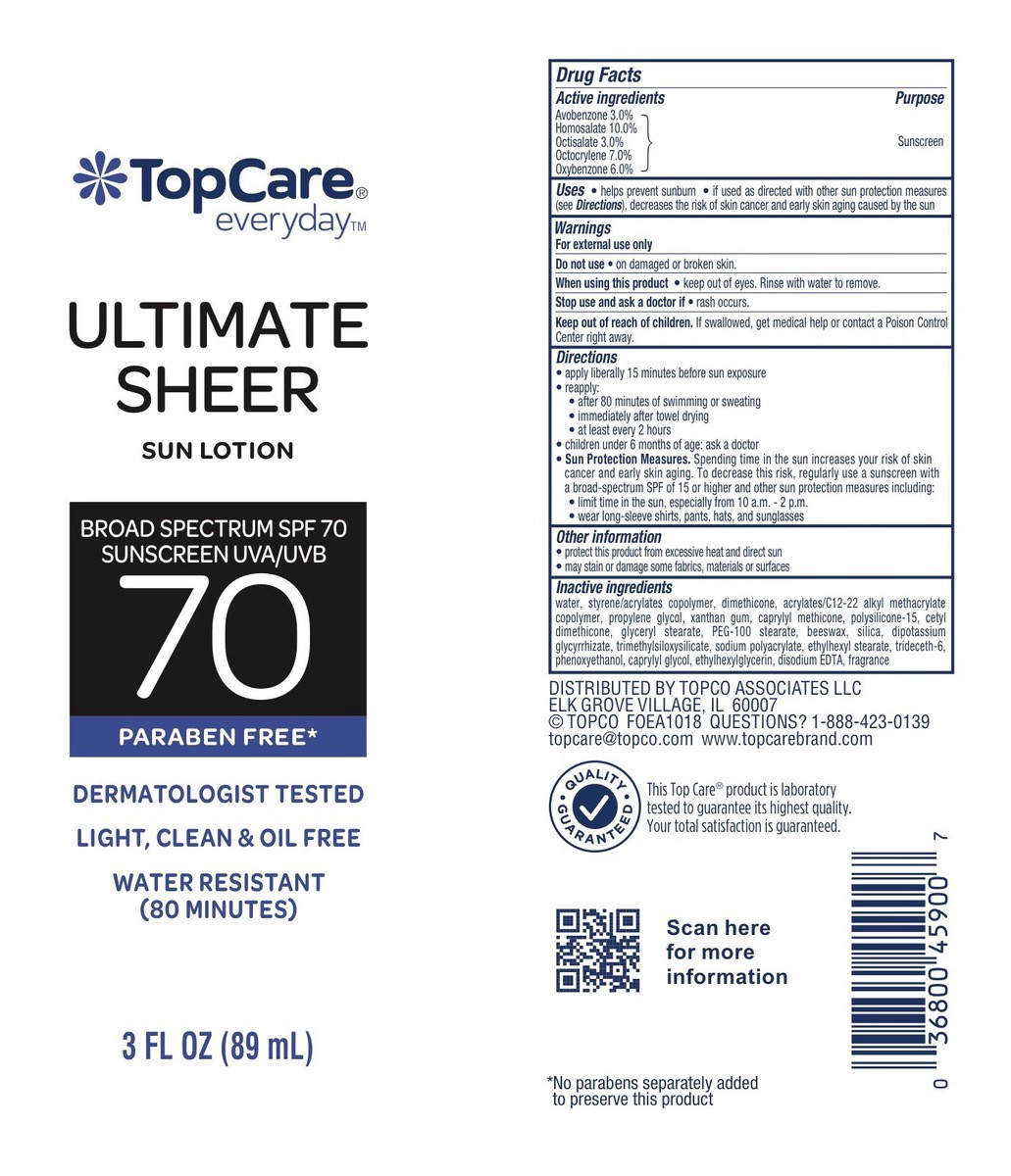 slide 3 of 12, TopCare Ultimate Sheer Water Resistant Uva/Uvb Broad Spectrum Spf 70 Sunscreen Lotion, 3 fl oz