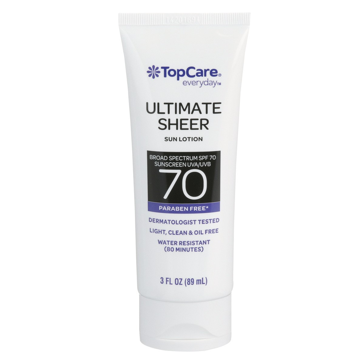 slide 1 of 12, TopCare Ultimate Sheer Water Resistant Uva/Uvb Broad Spectrum Spf 70 Sunscreen Lotion, 3 fl oz