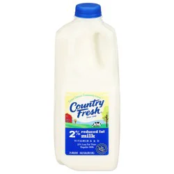 Country Fresh 2% Reduced Fat Milk Half Gallon