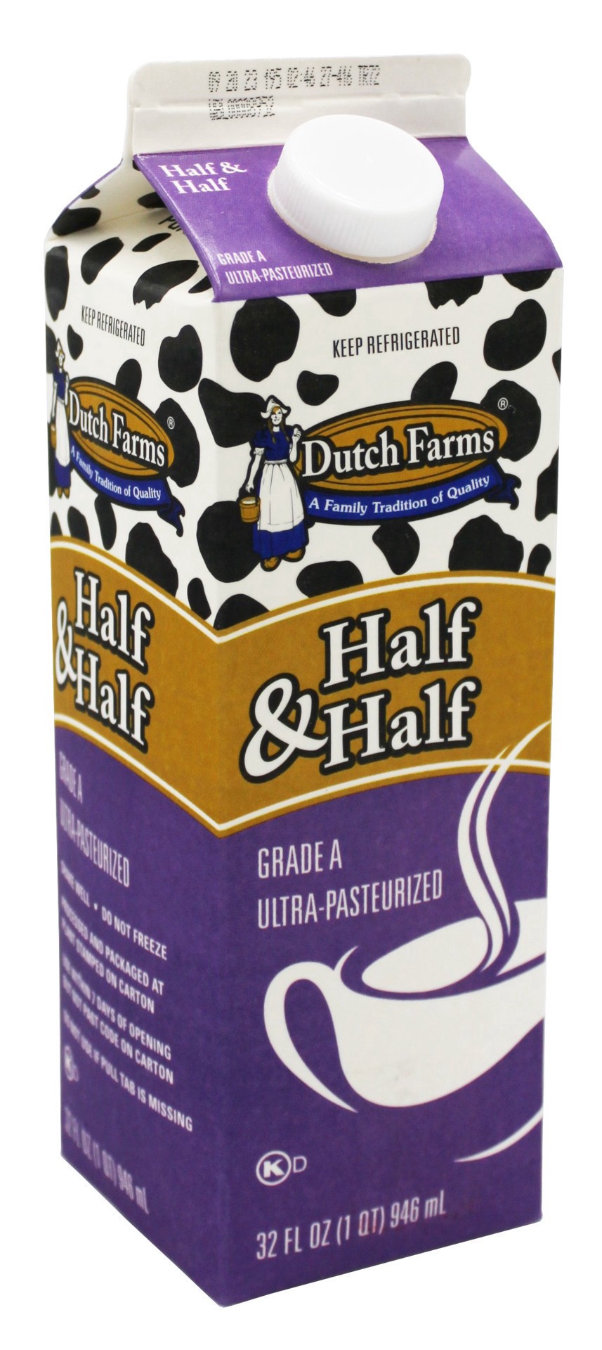 slide 1 of 1, Dutch Farms Half And Half, 32 oz