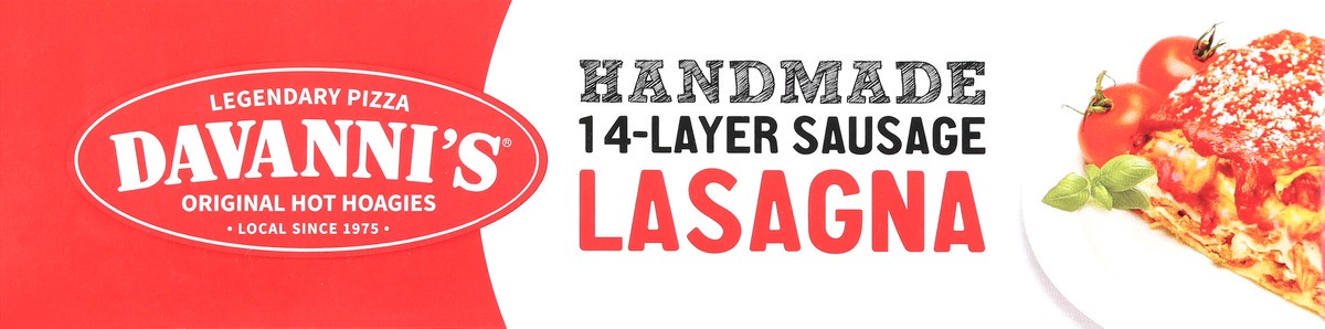 slide 2 of 12, Davanni's Handmade 14-Layer Sausage Lasagna 32 oz, 