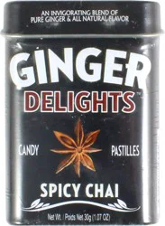 Ginger Zingers Ginger Delights Spicy Chai Candy Pas - 17 oz