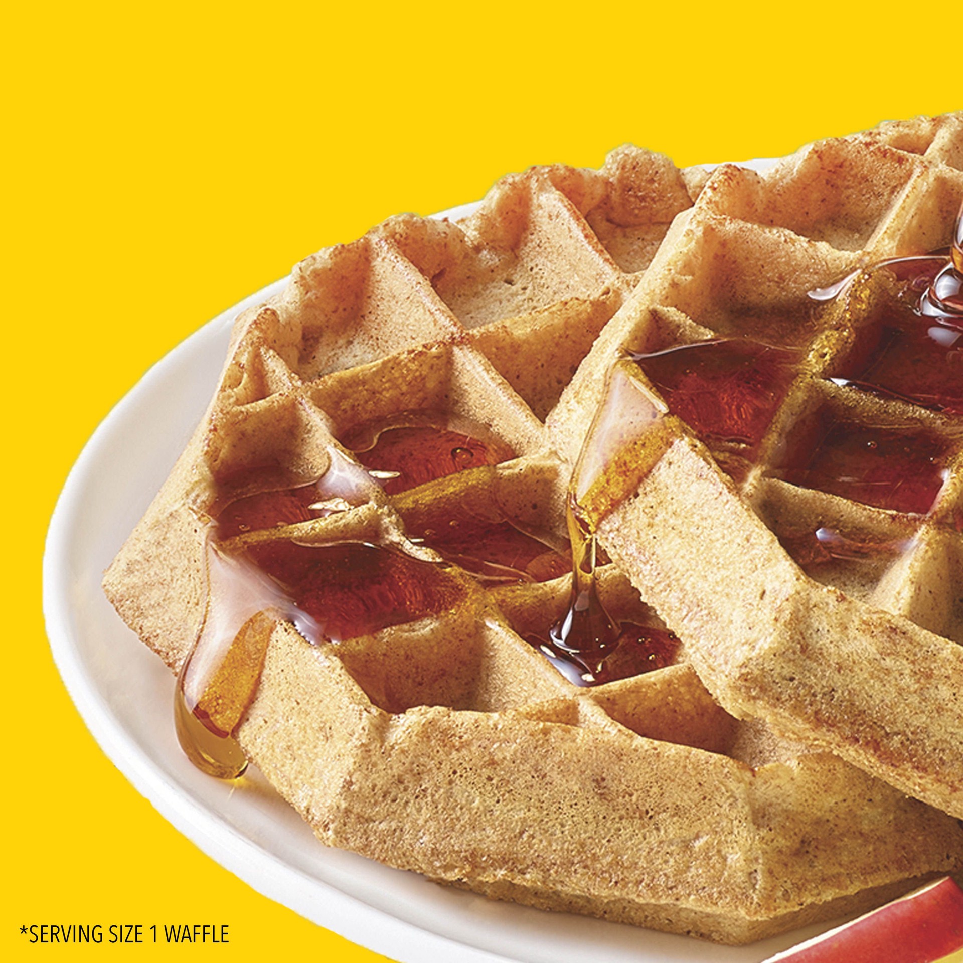 slide 4 of 5, Eggo Kellogg's Eggo Thick and Fluffy Apple Cinnamon Frozen Waffles, 11.6 oz