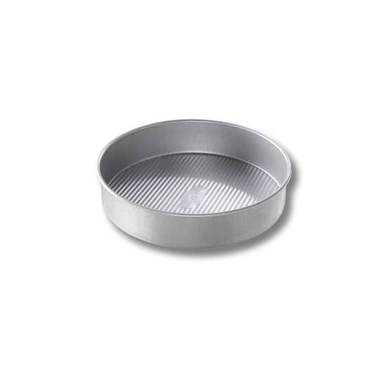 slide 1 of 2, USA Pan Round Cake Pan - Silver, 8 in