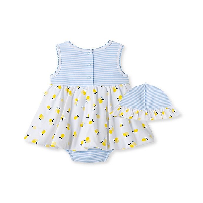 slide 2 of 2, Little Me Sunsuit 9M Lemons YL w/blue, 2 ct