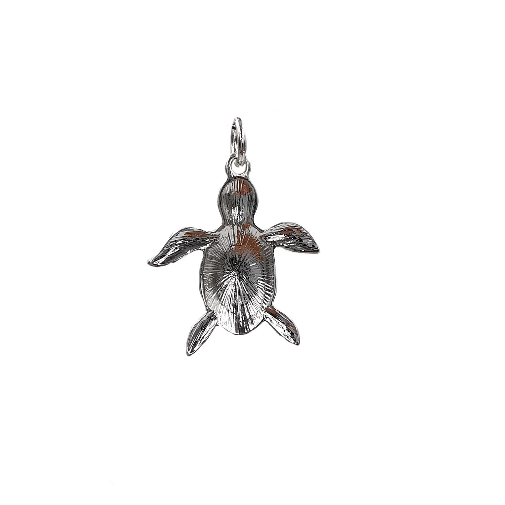 slide 4 of 5, Charmalong Silver Plated Turtle Charm By Bead Landing, 0.87 in x 0.24 in