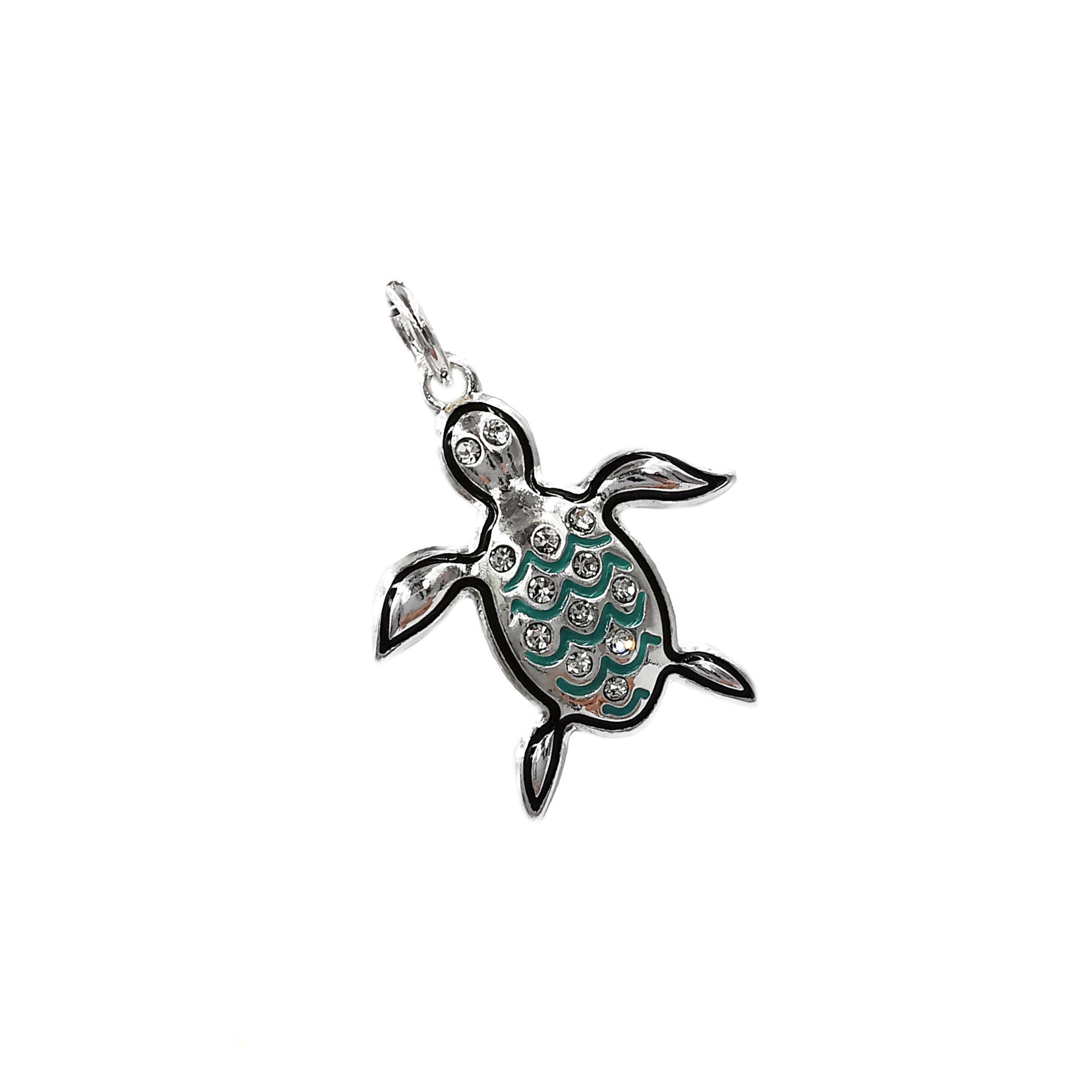 slide 5 of 5, Charmalong Silver Plated Turtle Charm By Bead Landing, 0.87 in x 0.24 in