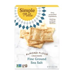 Simple Mills Almond Flour Fine Ground Sea Salt Crackers 4.25 oz