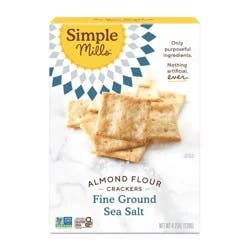 Simple Mills Almond Flour Fine Ground Sea Salt Crackers 4.25 oz
