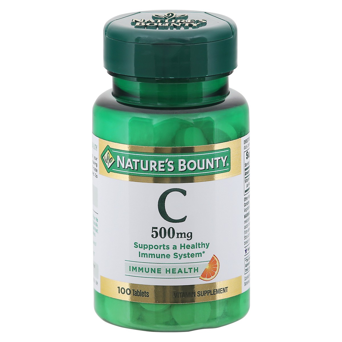 slide 1 of 9, Nature's Bounty 500mg Immune Health Vitamin C 100 Tablets, 100 ct
