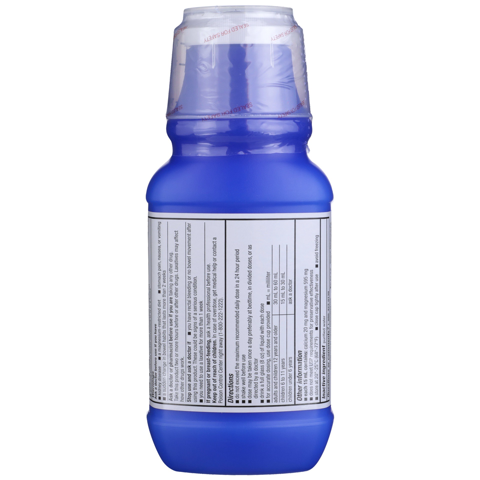 slide 5 of 6, TopCare Milk of Magnesia Saline Laxative Original Flavor, 12 oz