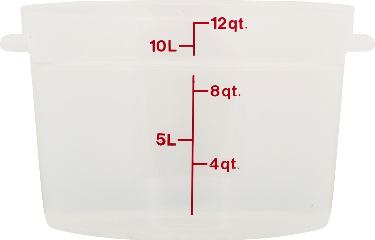 slide 8 of 9, Cambro Round Translucent 12 Quart Food Container 1 ea, 1 ct