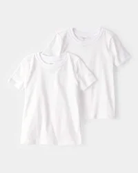 Carter's 2-Pack Cotton Undershirts White, Size 2-3