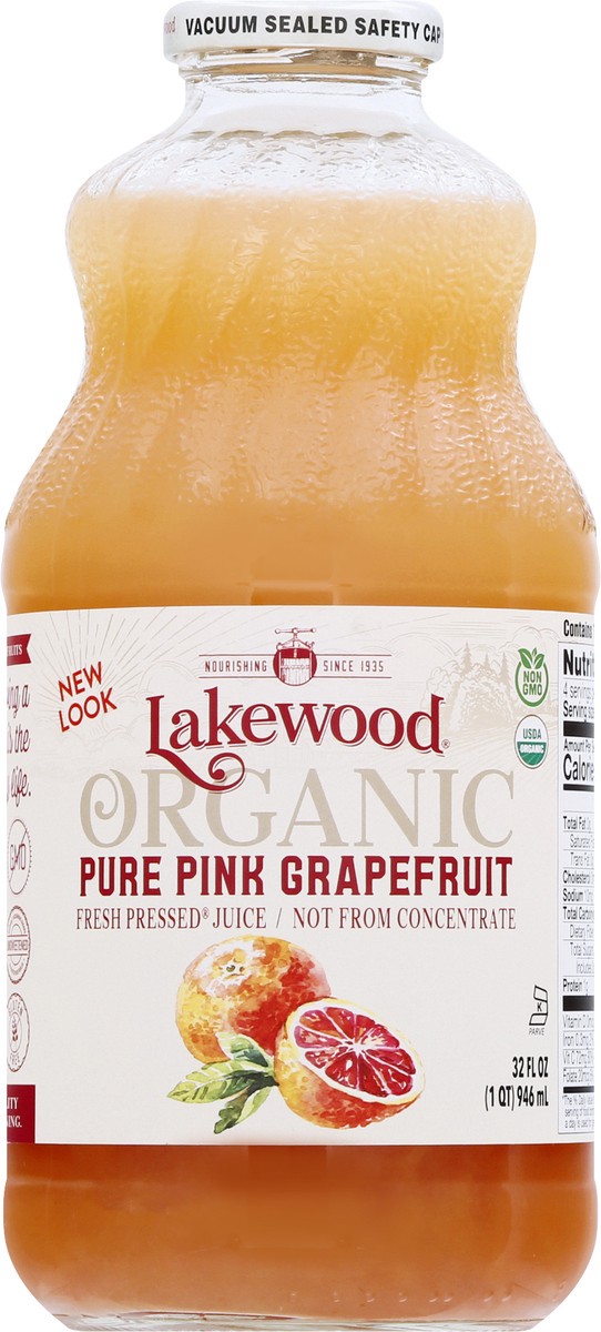 slide 2 of 12, Lakewood Organic Fresh Pressed Pure Pink Grapefruit Juice 32 oz, 32 oz
