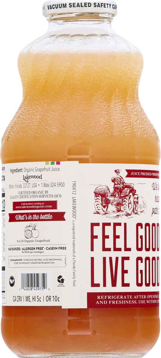 slide 5 of 12, Lakewood Organic Fresh Pressed Pure Pink Grapefruit Juice 32 oz, 32 oz