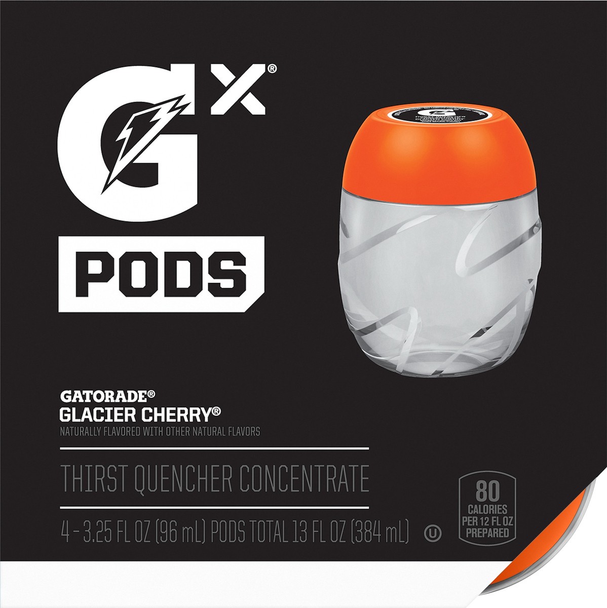 slide 5 of 5, Gatorade Pods Thirst Quencher Concentrate Concentrate Glacier Cherry Naturally Flavored 3.25 Fl Oz 4 count Pod, 4 ct