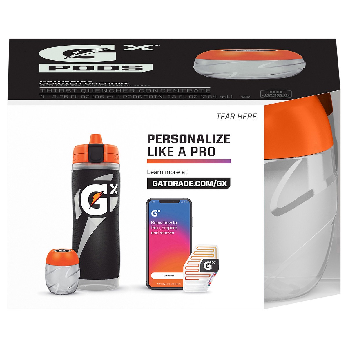 slide 1 of 5, Gatorade Pods Thirst Quencher Concentrate Concentrate Glacier Cherry Naturally Flavored 3.25 Fl Oz 4 count Pod, 4 ct