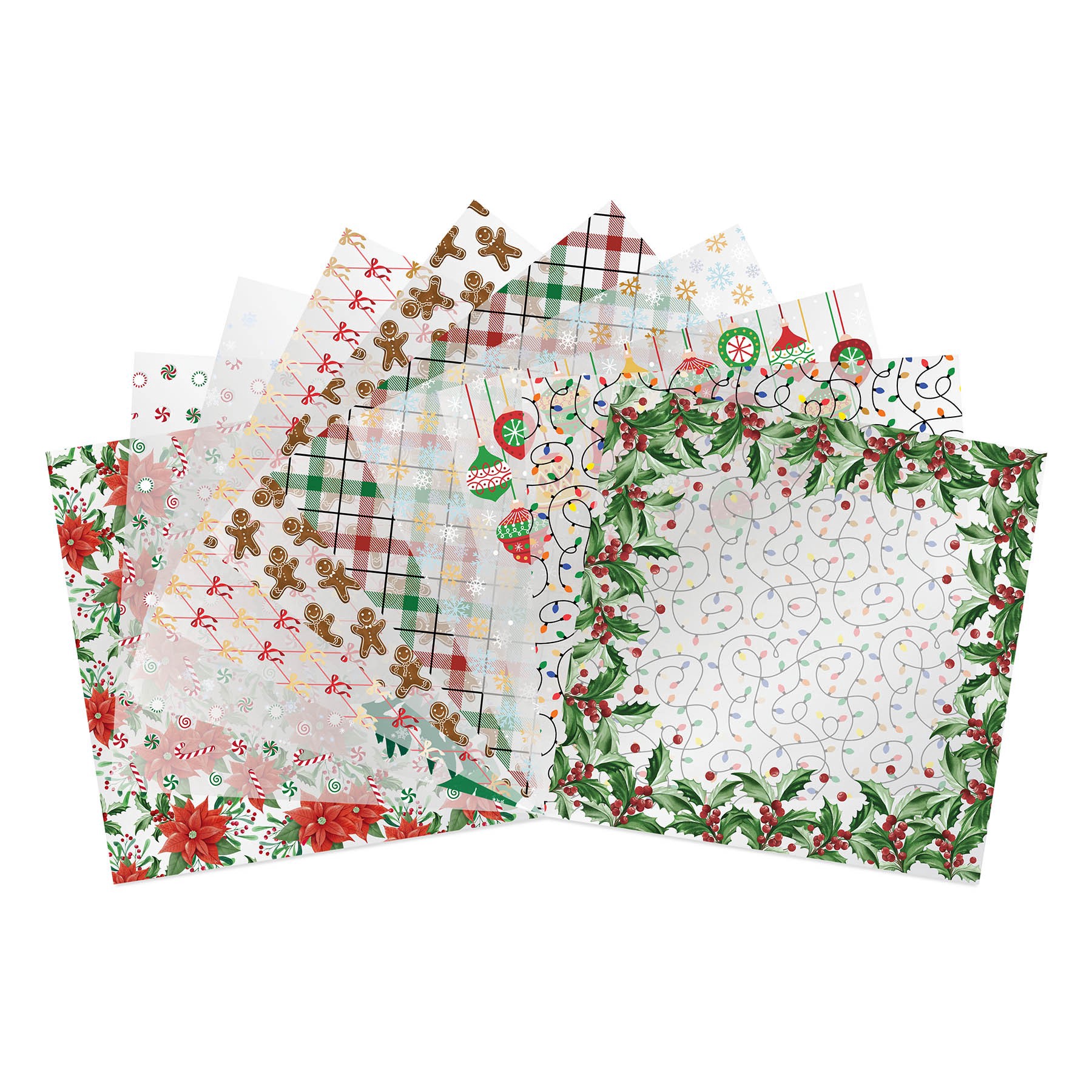 slide 2 of 3, 12" X 12" Christmas Vellum Paper Pad By Recollections, 12 in x 12 in