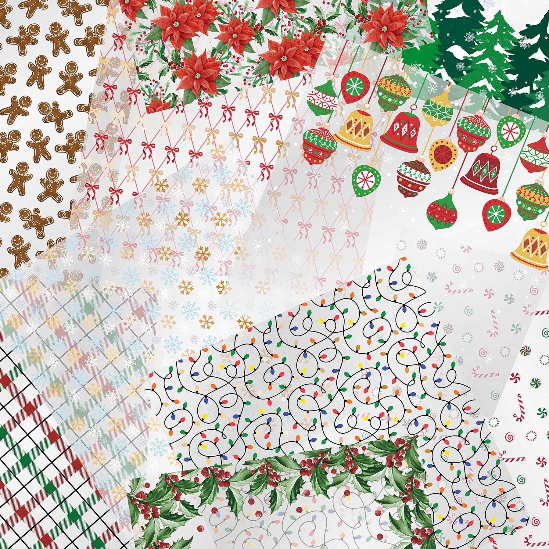 slide 3 of 3, 12" X 12" Christmas Vellum Paper Pad By Recollections, 12 in x 12 in