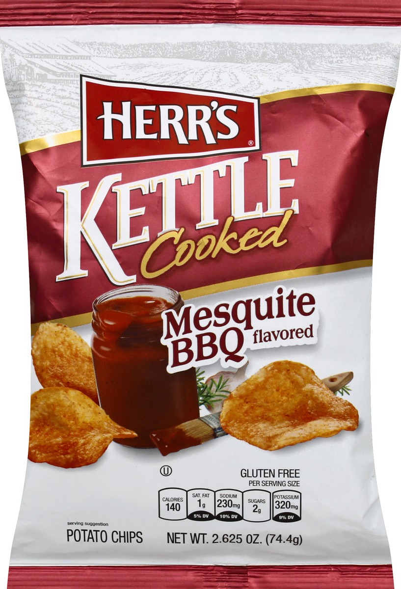 slide 6 of 6, Herr's Herrs Mesquite Kettle Chips, 2.625 oz