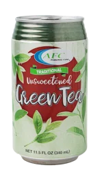Advanced Fresh Concepts Traditional Unsweetened Green Tea Single Can