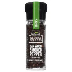 McCormick Gourmet Global Selects Oak Wood Smoked Pepper from Vietnam, 1.76 oz