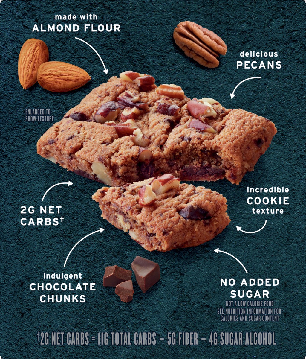 slide 3 of 9, :ratio Soft Baked Bars, Chocolate Chunk Cookie, 1g Sugar, Keto Friendly, 5.34 OZ (6 Bars), 6 ct