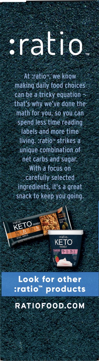 slide 2 of 9, :ratio Soft Baked Bars, Chocolate Chunk Cookie, 1g Sugar, Keto Friendly, 5.34 OZ (6 Bars), 6 ct