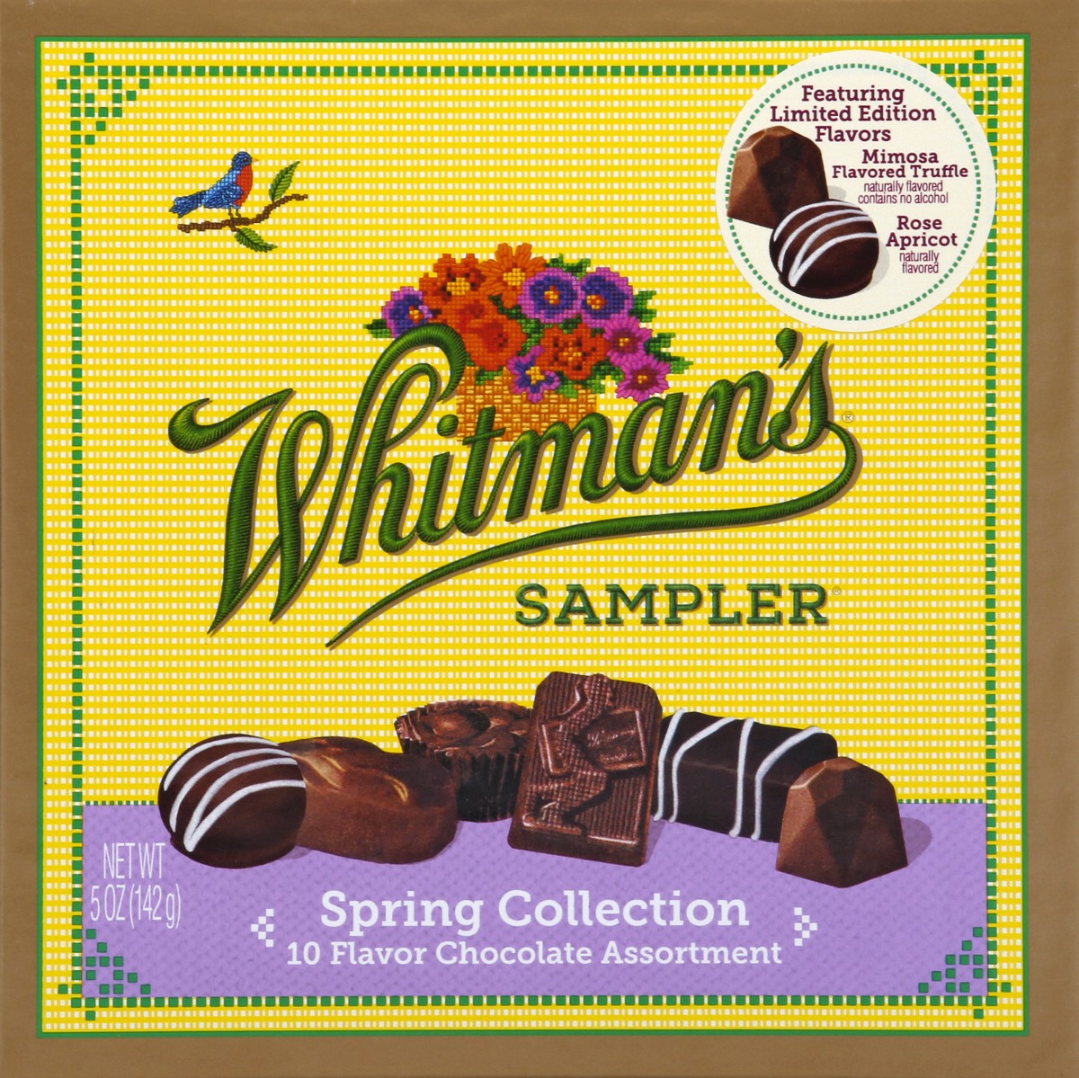 slide 2 of 6, Whitman's Spring Sampler Square Box, 5 oz