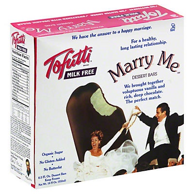 slide 1 of 1, Tofutti Marry Me Dessert Bars (Milk Free), 6 ct