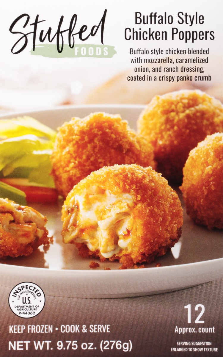 slide 7 of 12, Stuffed Foods Buffalo Style Chicken Poppers 9.75 oz, 9.75 oz