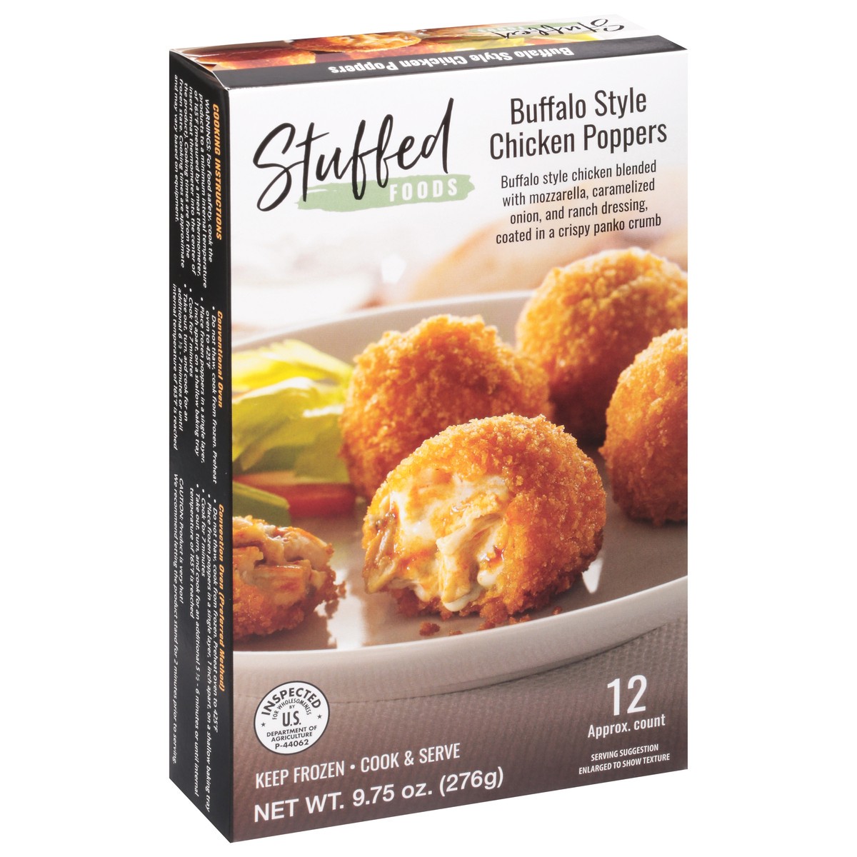 slide 9 of 12, Stuffed Foods Buffalo Style Chicken Poppers 9.75 oz, 9.75 oz