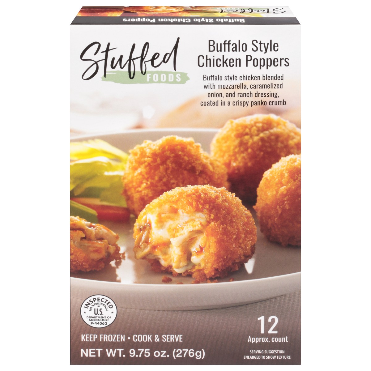 slide 1 of 12, Stuffed Foods Buffalo Style Chicken Poppers 9.75 oz, 9.75 oz