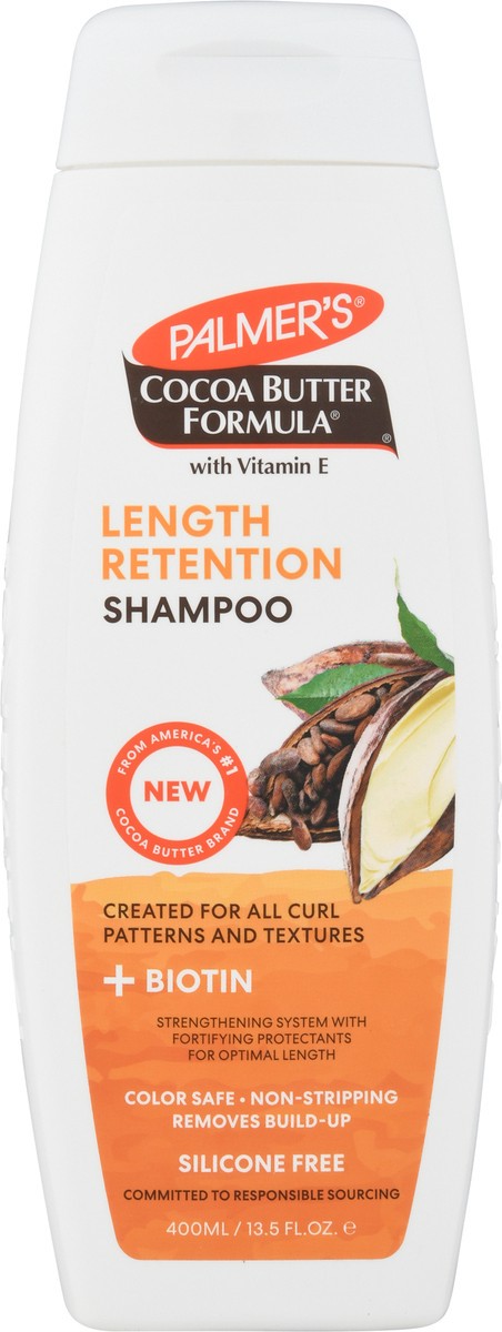 slide 6 of 9, Palmer's Cocoa Butter Formula + Biotin Length Retention Shampoo, 13.5 fl. oz., 13.5 fl oz