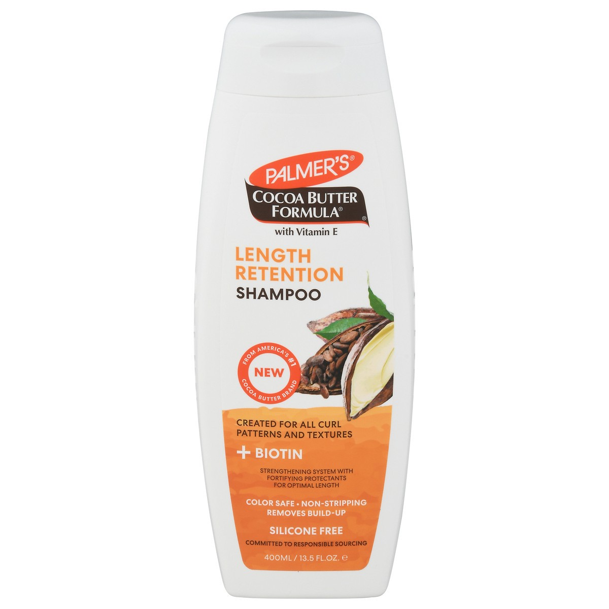 slide 1 of 9, Palmer's Cocoa Butter Formula + Biotin Length Retention Shampoo, 13.5 fl. oz., 13.5 fl oz